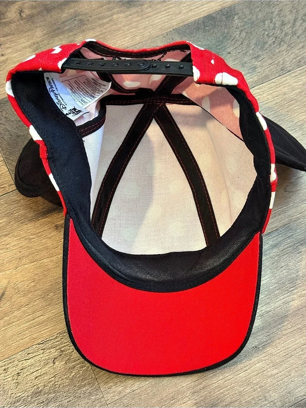 Disney Parks Minnie Mouse Ears Red & Black Polka Dot Hat Youth